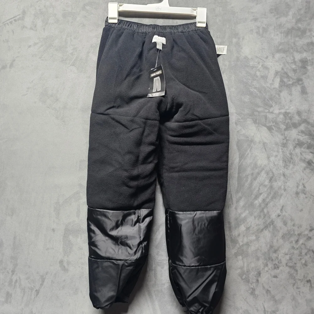 The Childrens Place Black Snow Pants Kids Size 10 Insulated Fleece Lined New